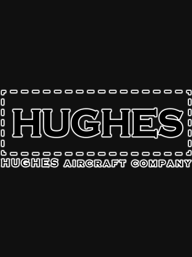 "Howard Hughes. Aircraft Company Logo Until 1985. On Black. Classic T