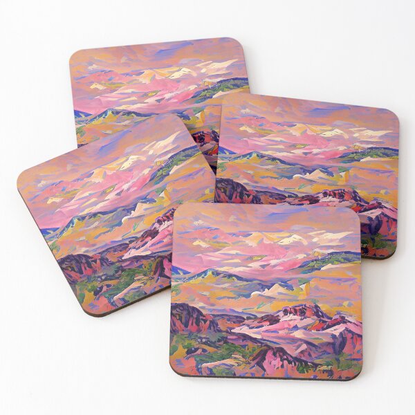 Item preview, Fauvist Landscape - Painting - Illustration - Colorado Rocky Mountains - Colorado designed and sold by CattlettArt.