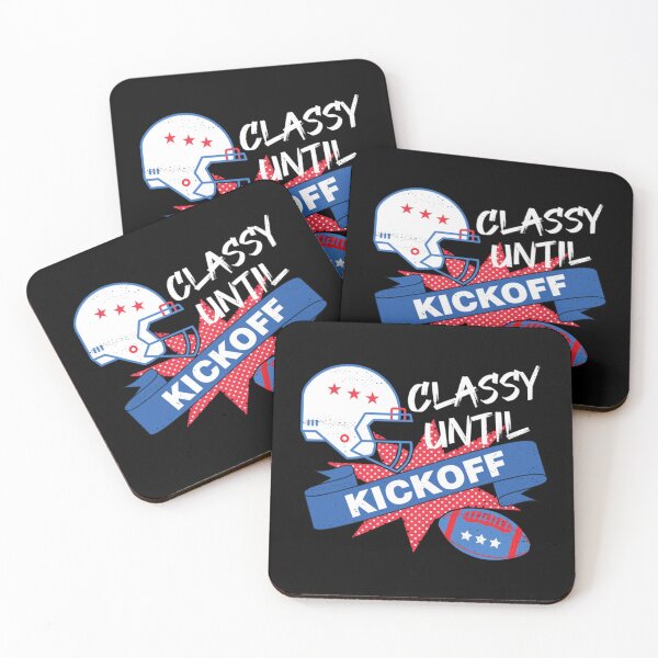 Item preview, Classy Until Kickoff Game Day I Sunday Football Sports Cute Gift Classic T-Shirt designed and sold by mercedesfr47.