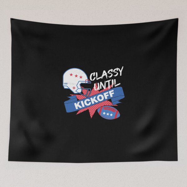 Item preview, Classy Until Kickoff Game Day I Sunday Football Sports Cute Gift Classic T-Shirt designed and sold by mercedesfr47.