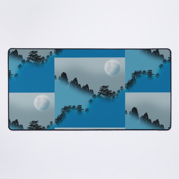 Item preview, fog, trees, moon and sky designed and sold by MGuyerArt.