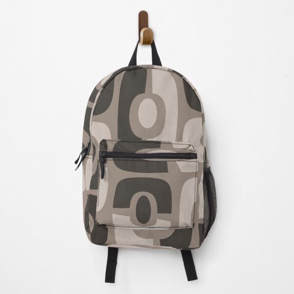 Item preview, Retro Mid Century Atomic Composition 343 Gray Beige and Linen White designed and sold by tonymagnerart.