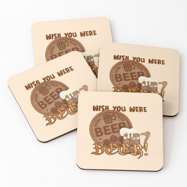 Item preview, Wish You Were BEER! designed and sold by PawsitiveMum.