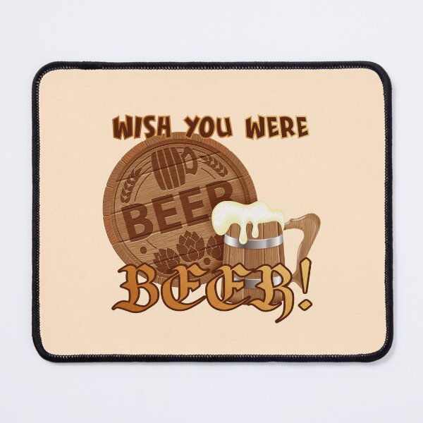 Item preview, Wish You Were BEER! designed and sold by PawsitiveMum.