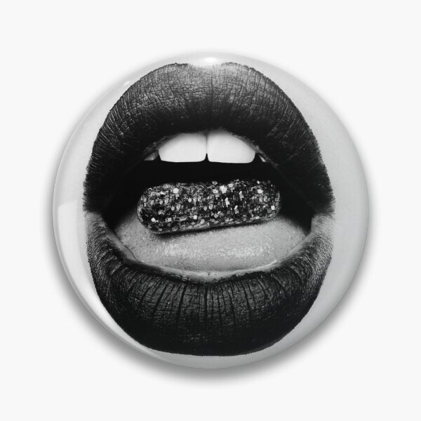 Item preview, Black and white lips designed and sold by Stickyiky71649.