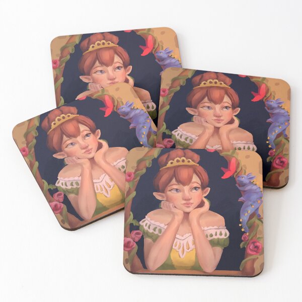 Item preview, Bored Elf Princess And Her Playful Friend designed and sold by anatovas.