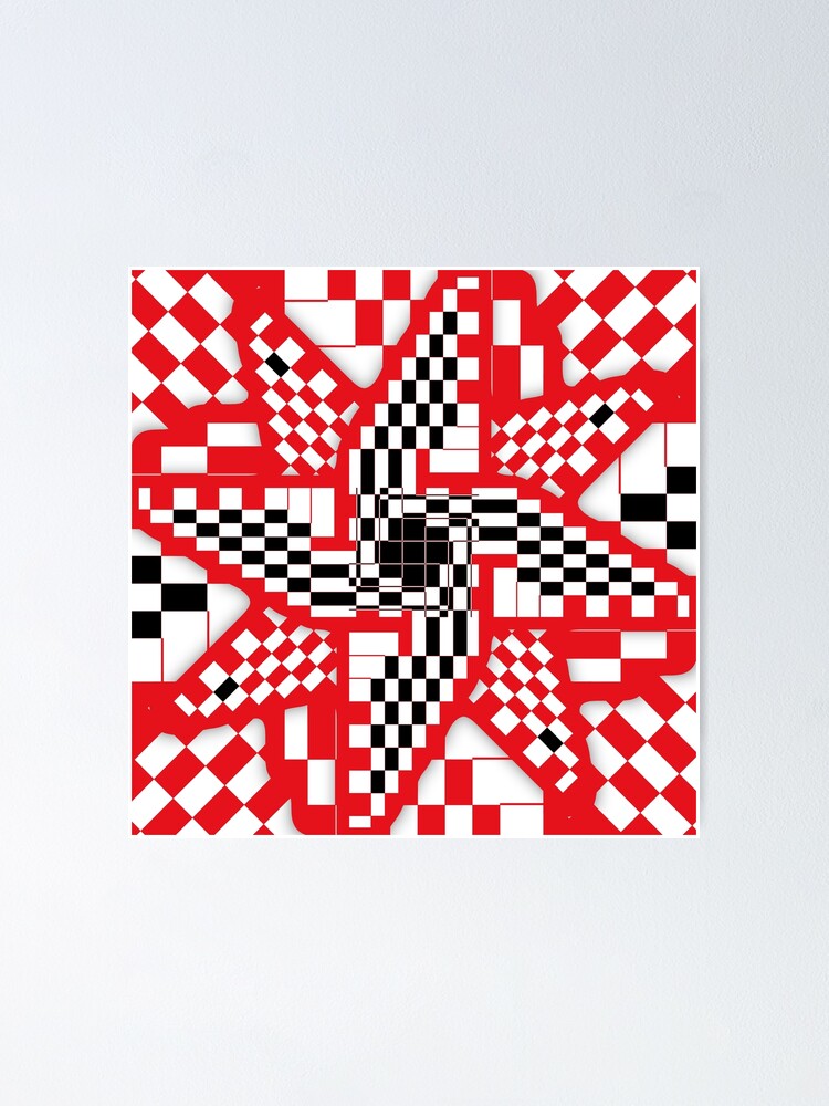 Pinwheel - Red / Black