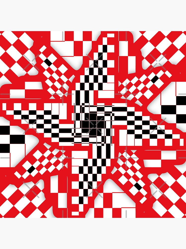 Pinwheel - Red / Black