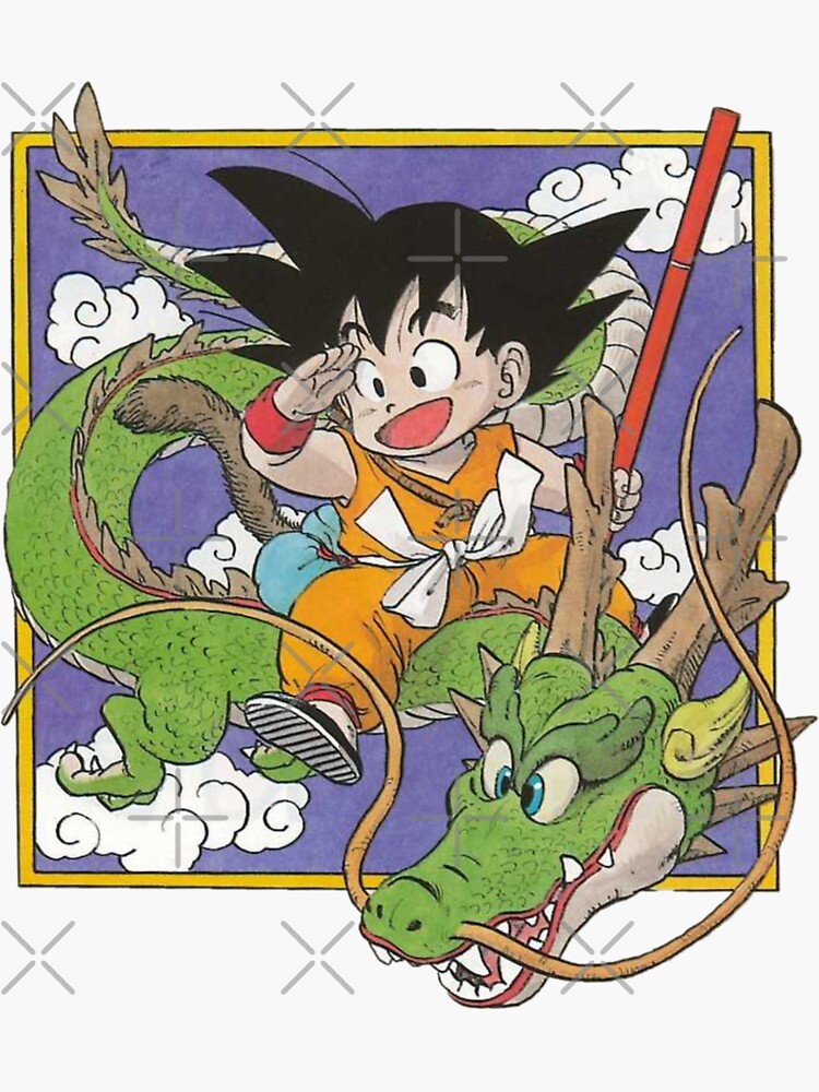 GOKU KID/DBZ VINYL STICKER/ANIME STICKER HOLOGRAPHIC OR GLOSSY/ FOR  CAR/WALL/ETC