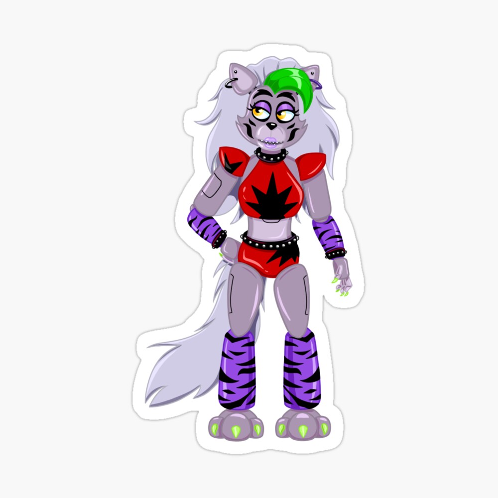 FNAF Security Breach Glamrock Roxanne Wolf Fullbody Design