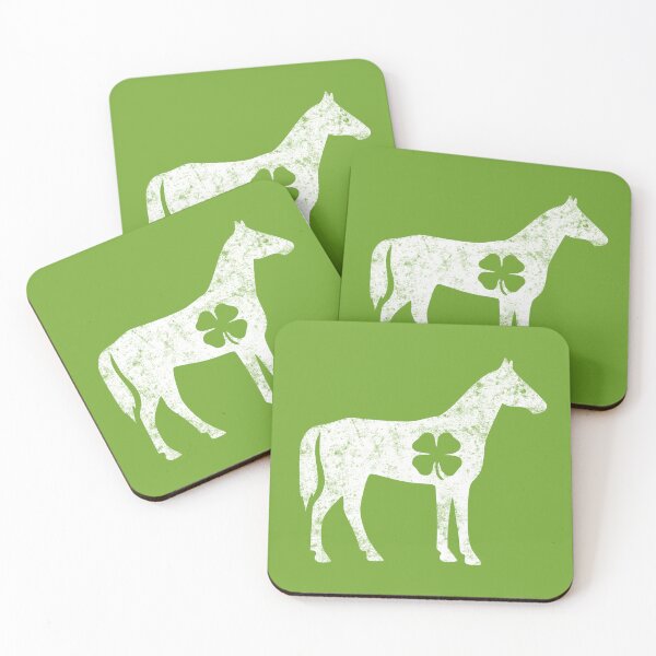 Item preview, Vintage St Patricks Day Funny Horse Irish Horse Lucky Shamrock Gift designed and sold by Fleyshop.