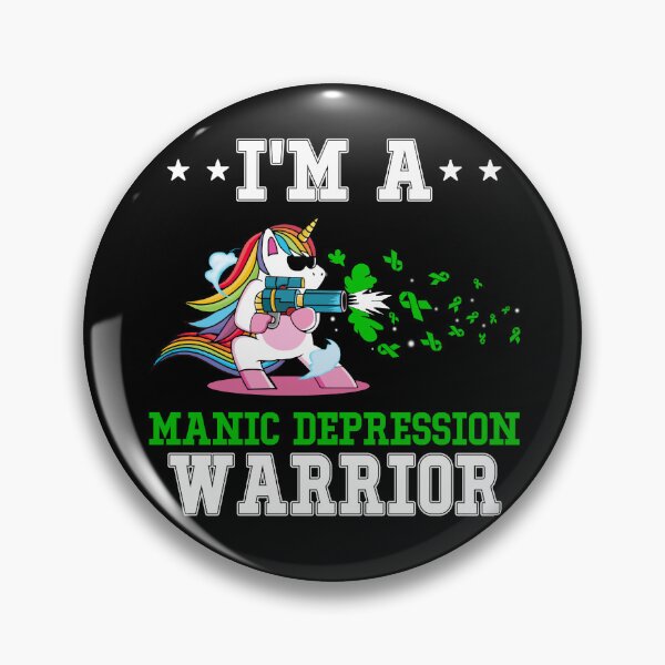 Item preview, Funny Unicorn I'm A Manic Depression Warrior designed and sold by heppenp.