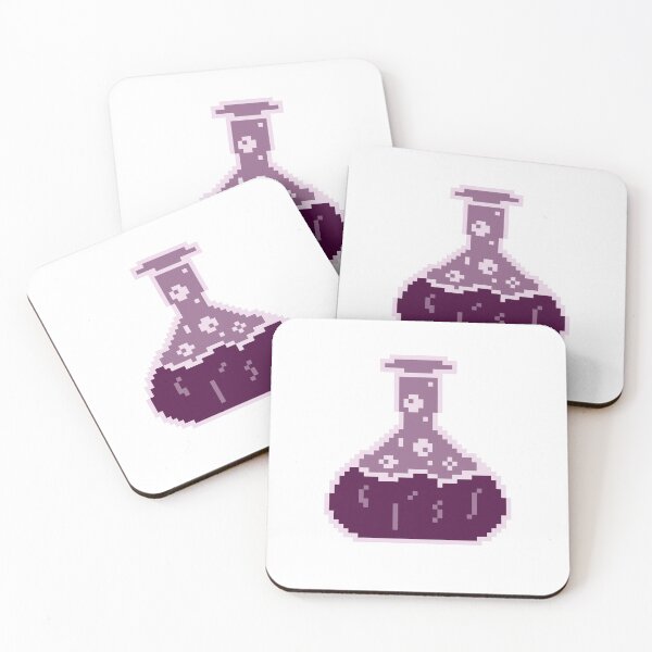Item preview, Purple Potion Bottle Pixel Art designed and sold by LittleDollGames.