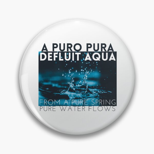Item preview, A Puro Pura Defluit Aqua - From A Pure Spring Pure Water Flows - Old Latin Phrase Water Photo designed and sold by WordsOf--Wisdom.