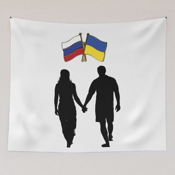 Item preview, Peace ukraine and Russia designed and sold by zakariadesigner.