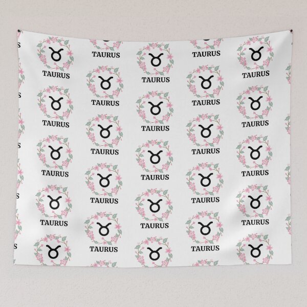Item preview, Floral Taurus Zodiac Sign designed and sold by Hellofriendco.