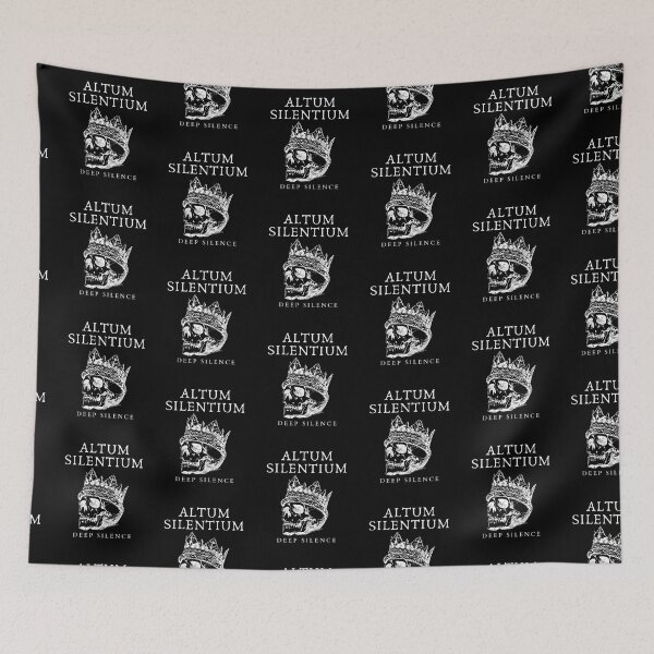 Item preview, Altum Silentium - Deep Silence - Old Latin Phrase Black And White designed and sold by WordsOf--Wisdom.