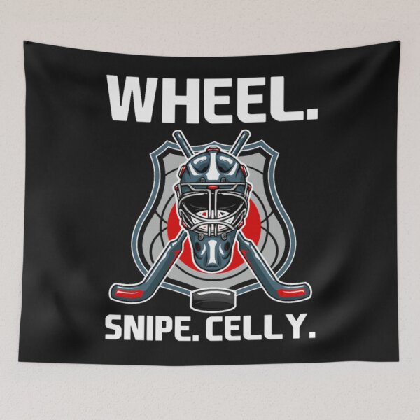 Item preview, Hockey Player Wheel Snipe Celly designed and sold by ClamenTaon.