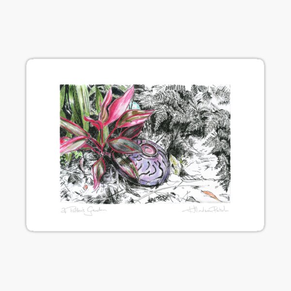 A Potter's Garden (No.5) Sticker