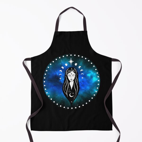 Item preview, Moon Goddess Moon Phases Blue Celestial Space designed and sold by OnyxMoonDesigns.