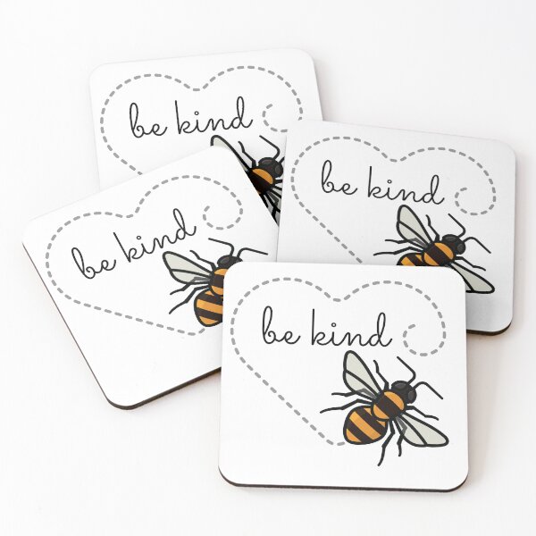Item preview, Be kind bee design w heart tshirt Be kind bell case bee kind sticker designed and sold by Paintingladycat.