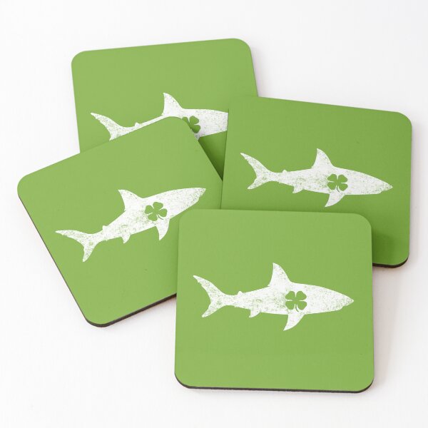 Item preview, Vintage St Patricks Day Funny Shark Irish Shark Lucky Shamrock Gift designed and sold by Fleyshop.