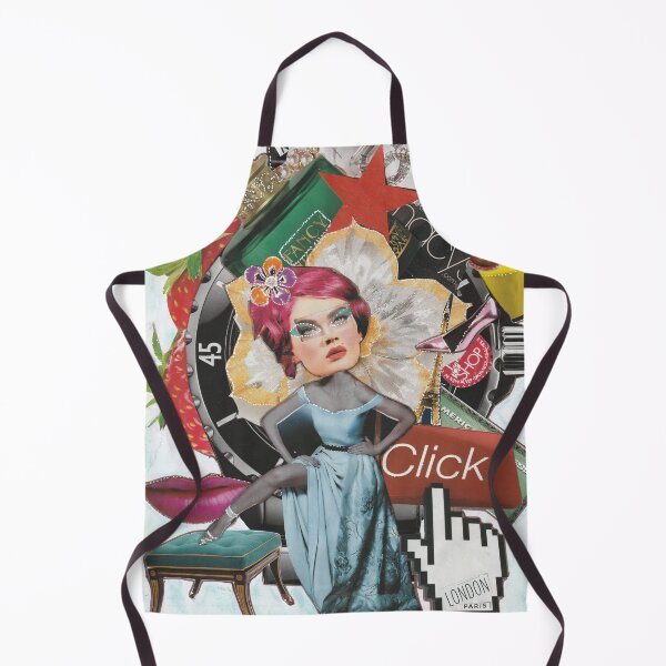 Artikelvorschau, Handgefertigtes Collage-Kunstwerk der Popkultur mit Zeitschriftenbildern „Fancy Click“. entworfen und verkauft von Artsymirveras.