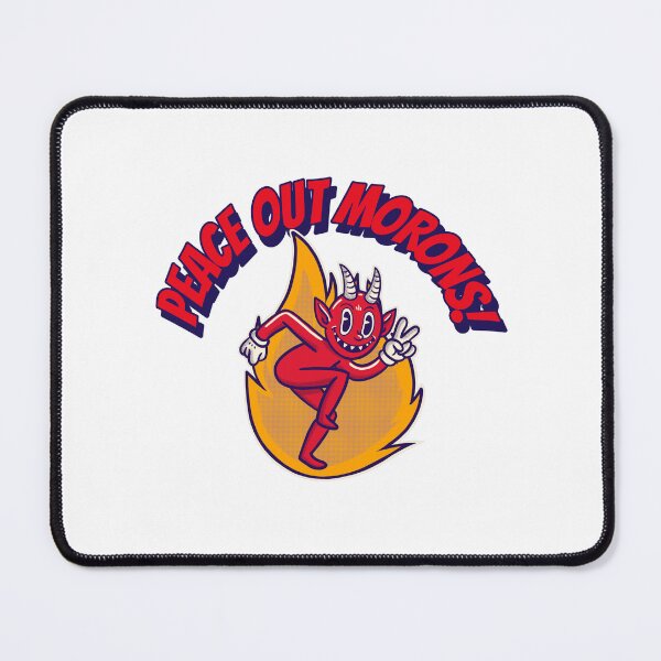 Item preview, funny devil cartoon character with horns designed and sold by SuperiorPrints.