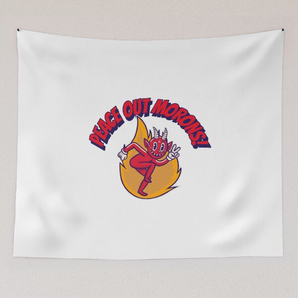 Item preview, funny devil cartoon character with horns designed and sold by SuperiorPrints.