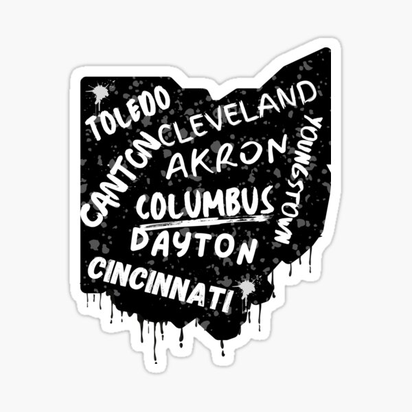 Cincinnati Ohio OH Area Code 513 Sticker for Sale by Lartheviking