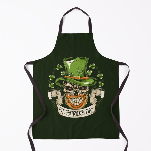 Item preview, ST Patricks Day Skull Wears a Hat designed and sold by WearWolfDesigns.