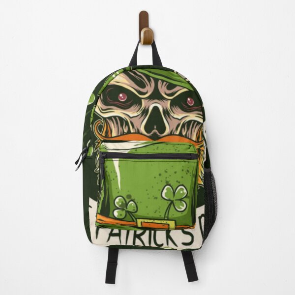 Item preview, ST Patricks Day Skull Wears a Hat designed and sold by WearWolfDesigns.