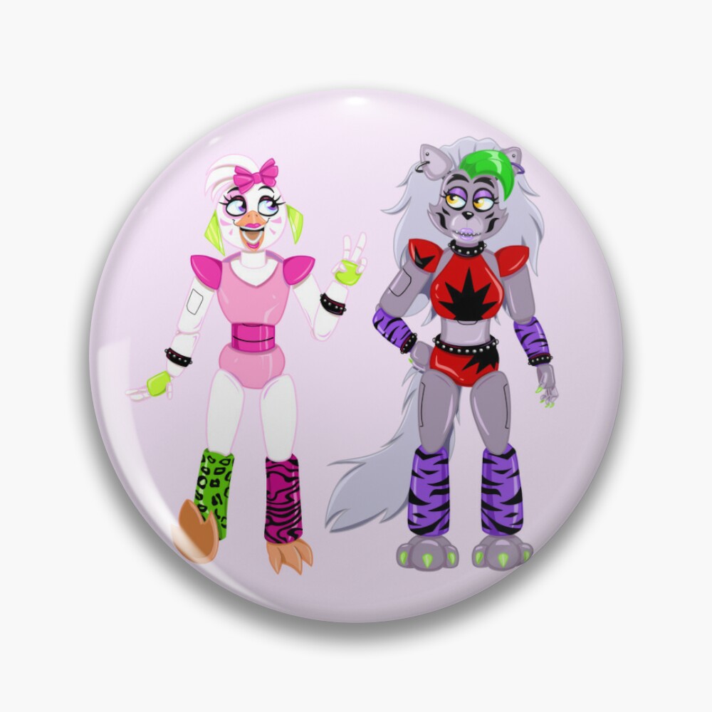 FNAF Security Breach Glamrock Chica and Roxanne Wolf Fullbody Design