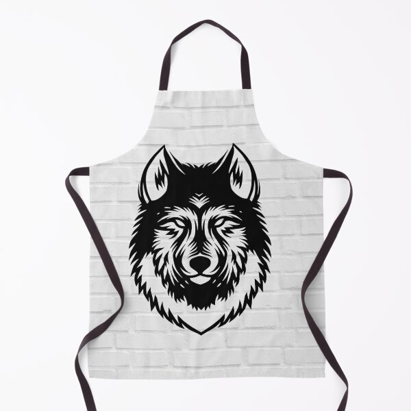 Item preview, Drawing of black dog head, on white wall background. designed and sold by La bottega del tempo.