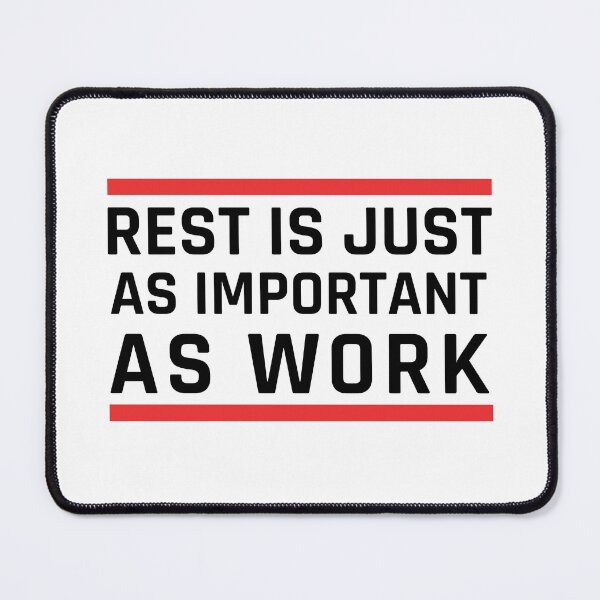 Item preview, Rest is just as important as work vintage - work quote designed and sold by MOONINSPIRATION.