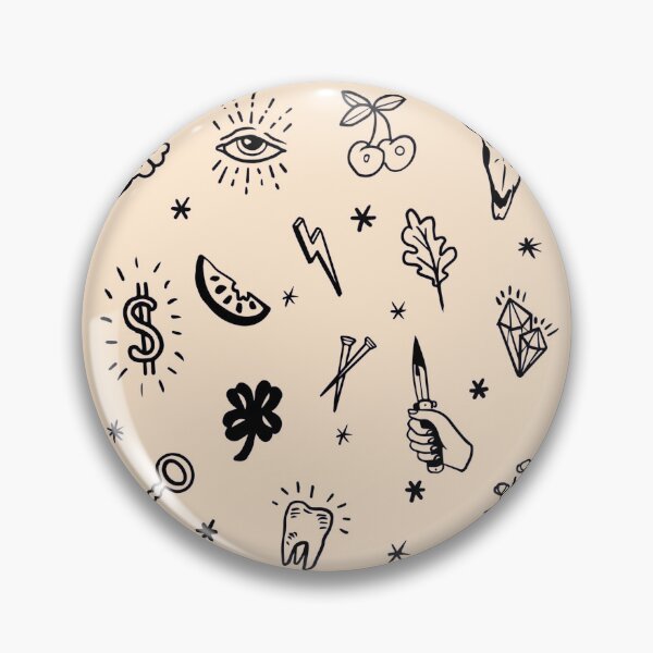 Item preview, Old School Tattoo Pattern Drawing designed and sold by ManyaArtShop.