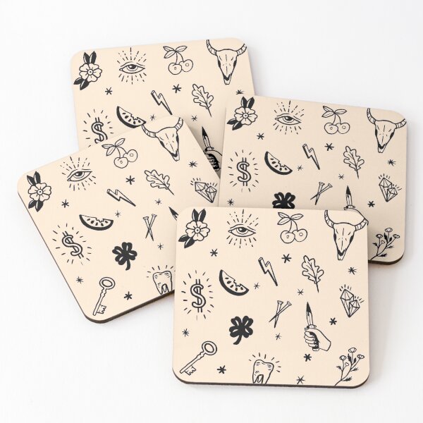 Item preview, Old School Tattoo Pattern Drawing designed and sold by ManyaArtShop.