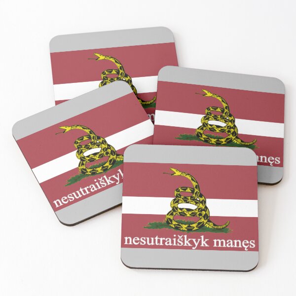 Item preview, latvijas nacionālais gadsden karogs (Latvian National Gadsden Flag) designed and sold by JonathanR1994.