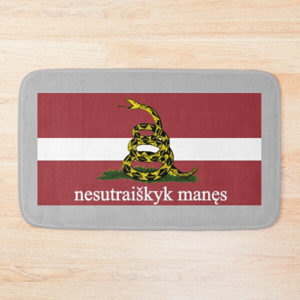 Item preview, latvijas nacionālais gadsden karogs (Latvian National Gadsden Flag) designed and sold by JonathanR1994.