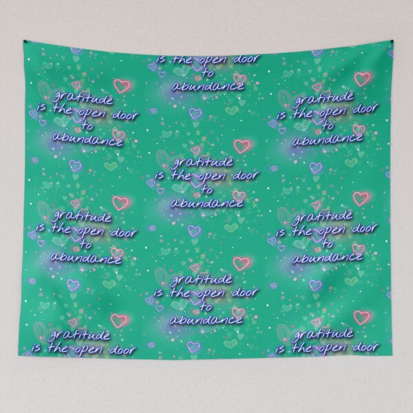 Item preview, gratitude is the open door to abundance motivational words designed and sold by tintingouw.