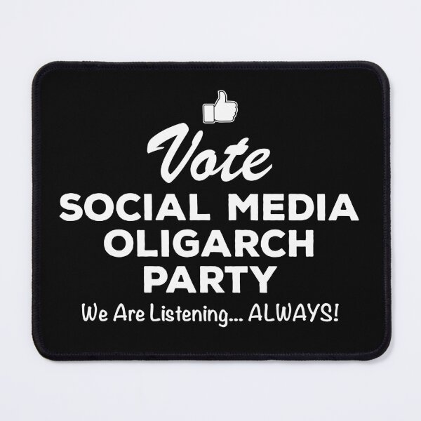 Item preview, Vote Social Media Oligarch Party designed and sold by twHistory.