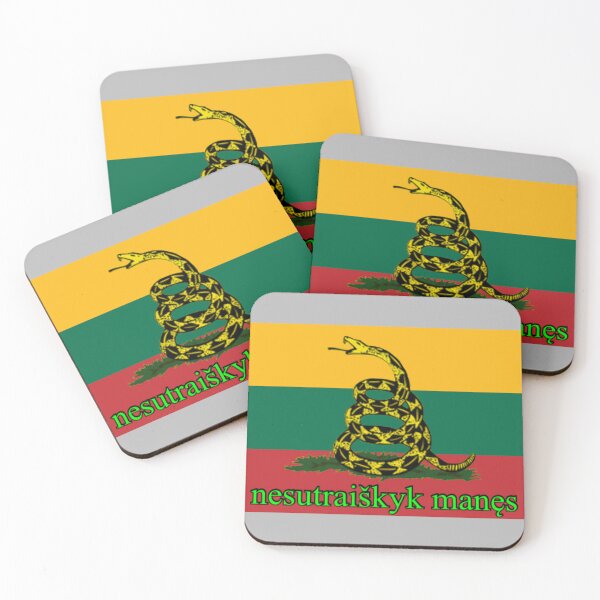 Item preview, Lietuvos tautinė gadsdeno vėliava (Lithuanian National Gadsden Flag) designed and sold by JonathanR1994.