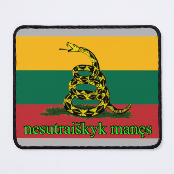 Item preview, Lietuvos tautinė gadsdeno vėliava (Lithuanian National Gadsden Flag) designed and sold by JonathanR1994.