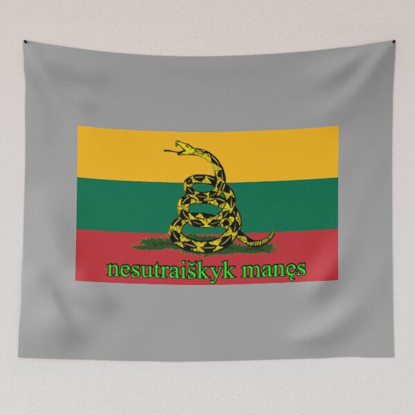 Item preview, Lietuvos tautinė gadsdeno vėliava (Lithuanian National Gadsden Flag) designed and sold by JonathanR1994.