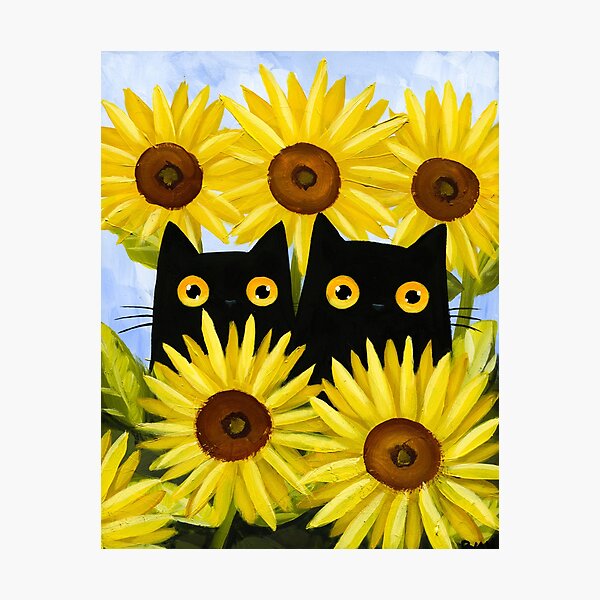 Aperçu de l'œuvre Tournesols créée et vendue par KilkennyCat Art.