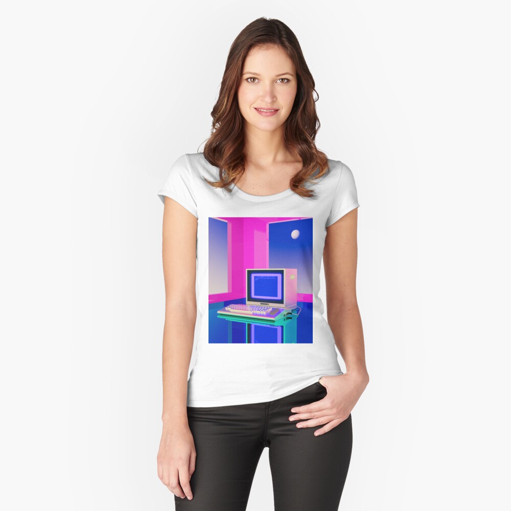 Item preview, Fitted Scoop T-Shirt designed and sold by djspacegr.