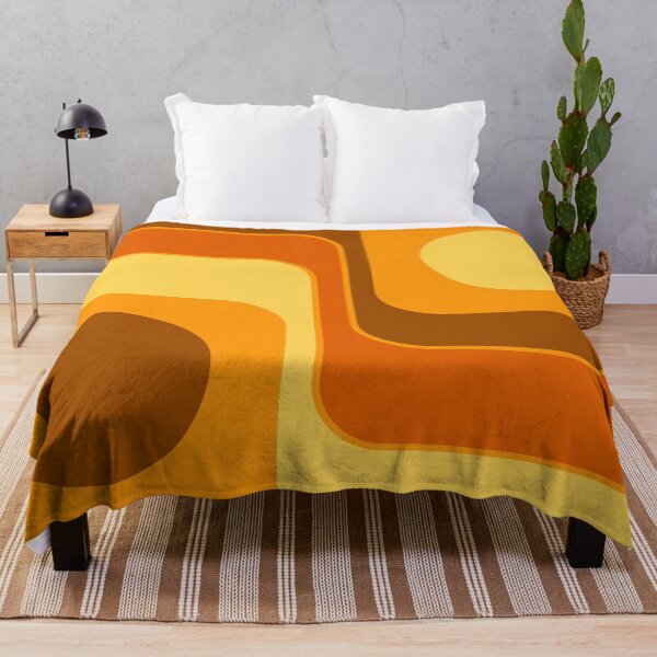 Item preview, Retro Geometric Design 726 Brown Orange and Yellow designed and sold by tonymagnerart.