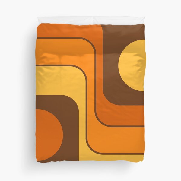 Item preview, Retro Geometric Design 727 Brown Orange and Yellow designed and sold by tonymagnerart.