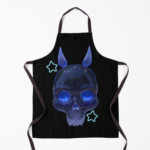 Item preview, 3D blue skull with horns designed and sold by blurryspirits.