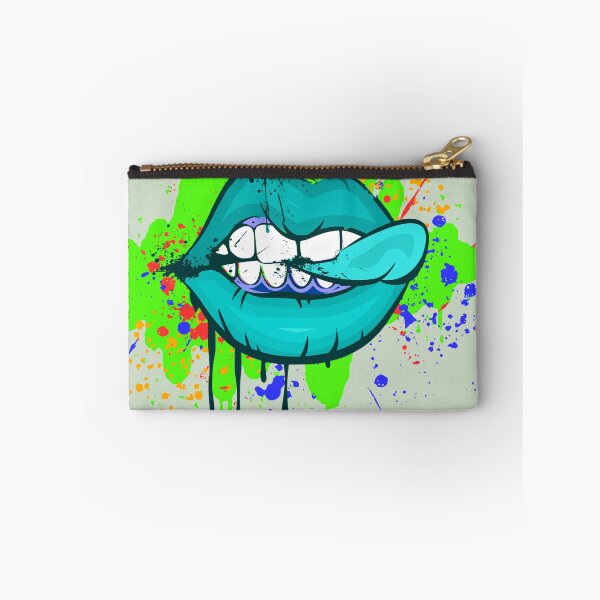 Item preview, Neon Paint Smirk Dripping Lips designed and sold by LifeProApperal.